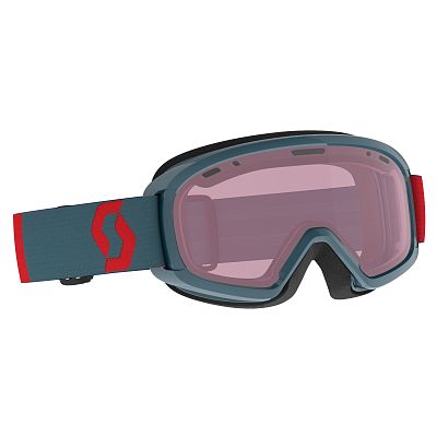 Превью Детские горнолыжная маска Маска горнолыжная SCOTT Junior Witty Neon Red/Aruba Green (271827-7411004)